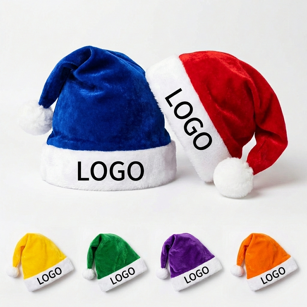 Vibrant Plush Seasonal Party Hat with Classic Pom-Pom