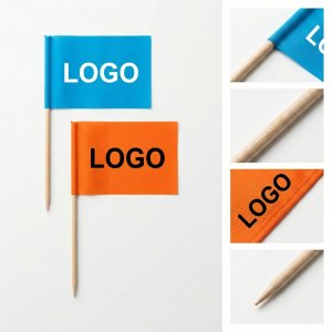 Custom Fabric Food Picks with Sustainable Bamboo Sticks