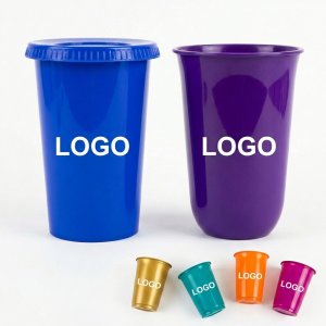 Multi-Size Reusable Plastic Drinkware Set - 12 oz and 6 oz Tapered Cups